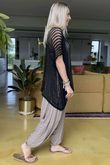 Made in Italy Fisherman Layering Knit Black